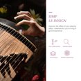 thumbnail image 4 of Mobutofu Ruban Pipa Portable 5 Rouleaux Design Simple pour Accessoires d'Instruments de Musique, 4 of 5