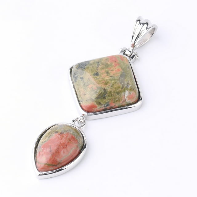 Pendentifs Géométriques en Forme de Goutte d'Eau Quartz pour Colliers Femmes Hommes