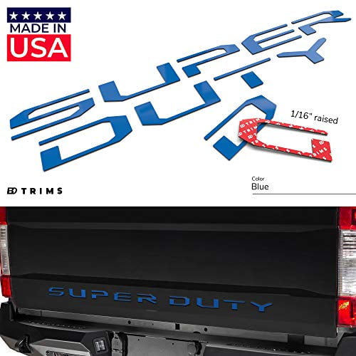 BDTrims Tailgate Raised Letters Compatible with 2008-2016 Super Duty Models Red 