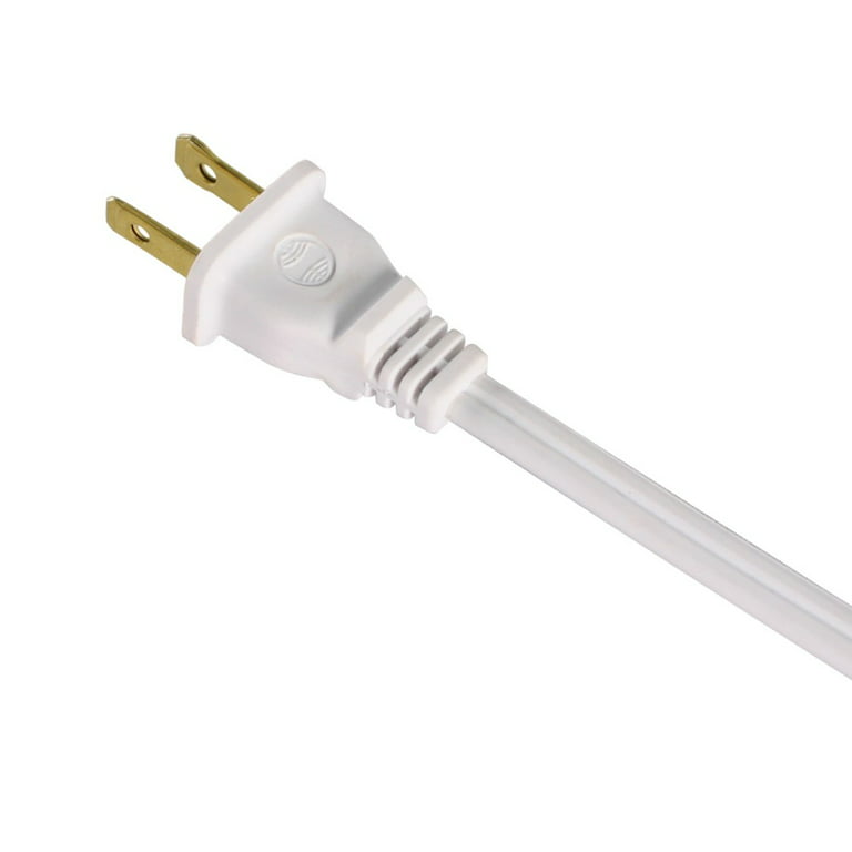 Hyper Tough 15FT 16AWG 3 Prong White Outdoor/Indoor Use Single Outlet  Extension Cord, 13 amps