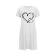 thumbnail image 4 of Aofany Short Sleeve Nightgowns for Women Plus Size Soft Comfortable Sleepwear Sleep Shirt Casual Print Nightdress for Women, 4 of 4