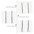 thumbnail image 6 of EXHUMKY 2Pcs Hanging Chains for Swing Outdoor Use Hammock Setup 77x3cm Long Strip Silver 304 Stainless Steel, 6 of 8