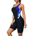 thumbnail image 5 of Charmo Women Boyleg Swimsuit One Piece Racerback Athletic Bathing Suit, 5 of 7