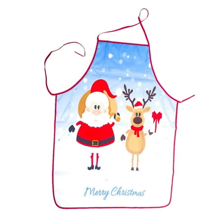 

XQXCL Hot Sale Christmas Apron Lovelys Apron Good Gift for Mom Christmas Apron