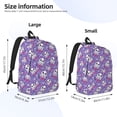 thumbnail image 3 of Lsque Owl And Flowers Pattern Canvas Daypack, Durable Backpack, High-quality Versatile Backpack,Vintage Compact Backpack-Medium, 3 of 6