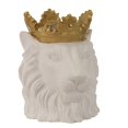 thumbnail image 1 of Sagebrook Home 14719-04 Résine 16" Lion avec Couronne, Blanc, Brun, 1 of 4