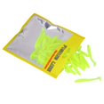 thumbnail image 3 of De Señuelos De Pesca De Plástico Blando De 5Cm, Cebos De Gusano Con Cola En T, Accesorio Para Aparejos De Pescado, Verde Fluorescente 50 Uds. Eigraketly OD004110-00, 3 of 7