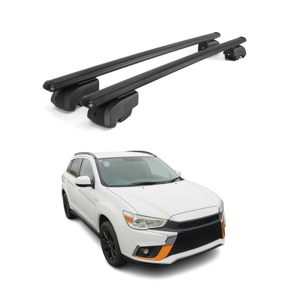 Lockable Roof Racks Luggage Carrier for Mitsubishi RVR 2011-2021 Alu Black