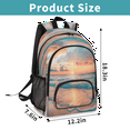 thumbnail image 3 of Herdesigns Ocean Beach Sunrise Sunset Laptop Backpack for Women Men, 18.3 Inch Large Computer Backpacks Fashion Teacher Nurse Bag Casual Daypack for Work Travel, 3 of 8