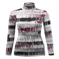 thumbnail image 1 of Women‘s Long Sleeve Rib Turtleneck Top Pullover Sweater L RED, 1 of 6
