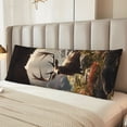 thumbnail image 2 of Honeii Enchanted Deer In Cave Print Long Body Pillowcase 20x54 in,Body Pillow Cover with Zipper,Large Body Pillowcase,Soft Bed Decorative, 2 of 7
