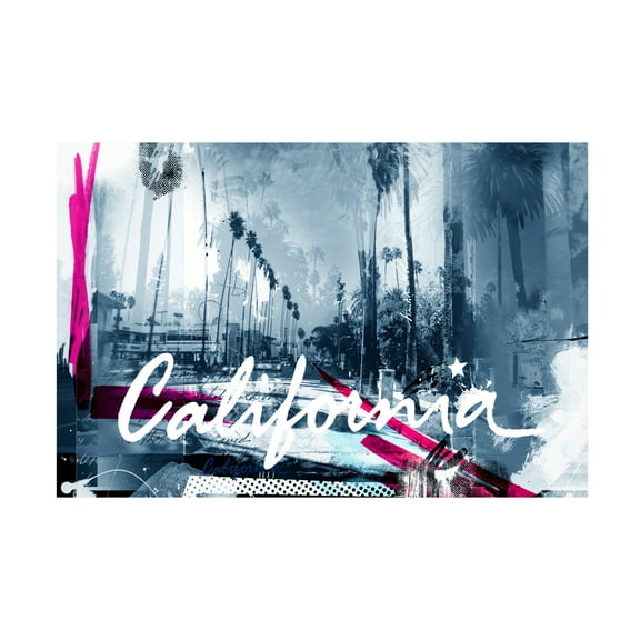 Canvas Wall Art - Teis Albers 'Beverly Hills 4' Wall Art for Living Room, Bedroom, or Office Décor by Trademark Fine Art - 19 x 12 Inches