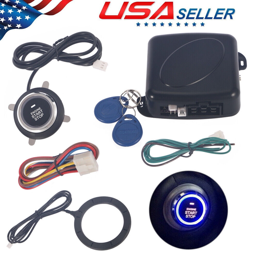 JahyElec RFID Car Engine Start Button Kit：Push to Start Switch+Keyless