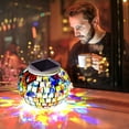 thumbnail image 6 of QiShi Solar Powered Mosaic Glass Ball Garden Lights,Color Changing Solar Night Lights, Waterproof Rechargeable Solar Table Lights for Indoor or Outdoor Decorations, 6 of 9