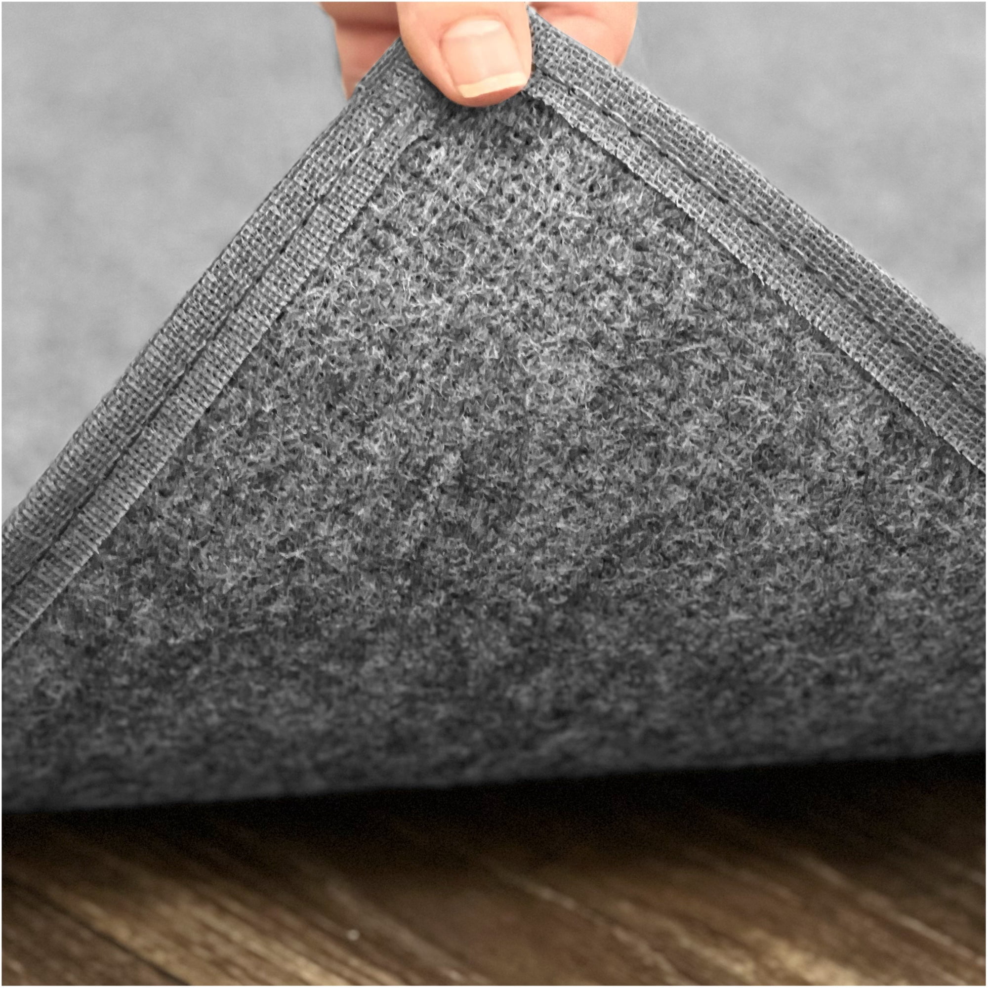 Koeckritz Rugs 5' x 9' Premium Ribbed Indoor/Outdoor Area Rug, Quick Dry, Lightweight, Sky Grey