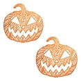 thumbnail image 2 of 2 Pack Halloween Placemats Hollow-Out Pumpkin Heat Resistant Non-Slip Woven Vinyl Table Mats for Dinner Party Kitchen Decor by MPOISVA, 2 of 3