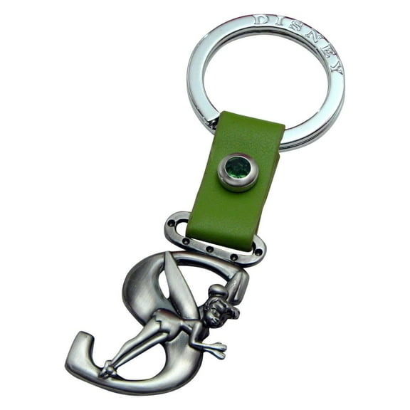 Tinker Bell Letter S Pewter Key Chain