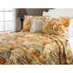 thumbnail image 1 of Naranja Verde Paisley Patrón Colcha King Set Elegante Motivo Multicolor Scroll, 1 of 5