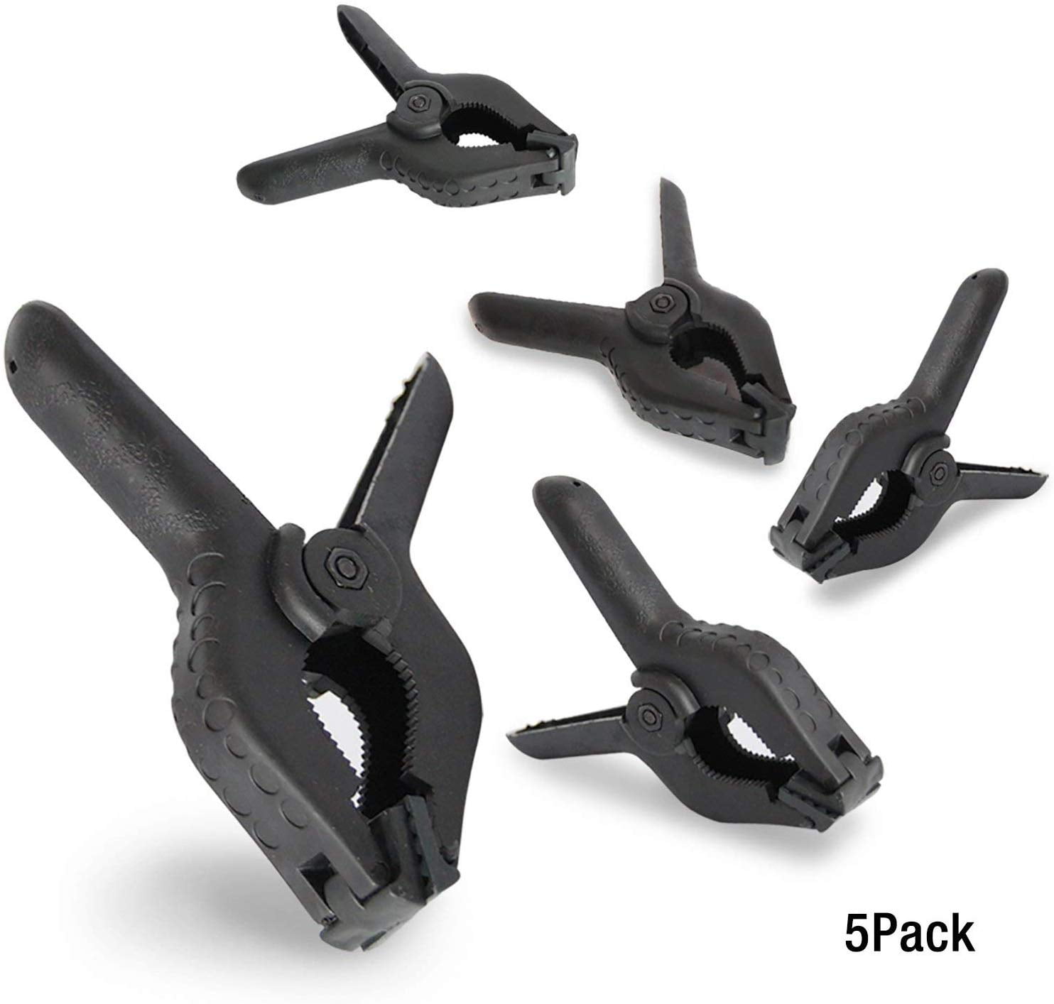 4" inch Heavy Duty Plastic Spring Clamps Tips DIY Small Tool Clip 2" Jaw Opening