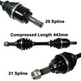 thumbnail image 2 of 02-03 for Kawasaki KVF650 Prairie ArmorTech Heavy Duty Front Right CV Axle Stock, 2 of 2