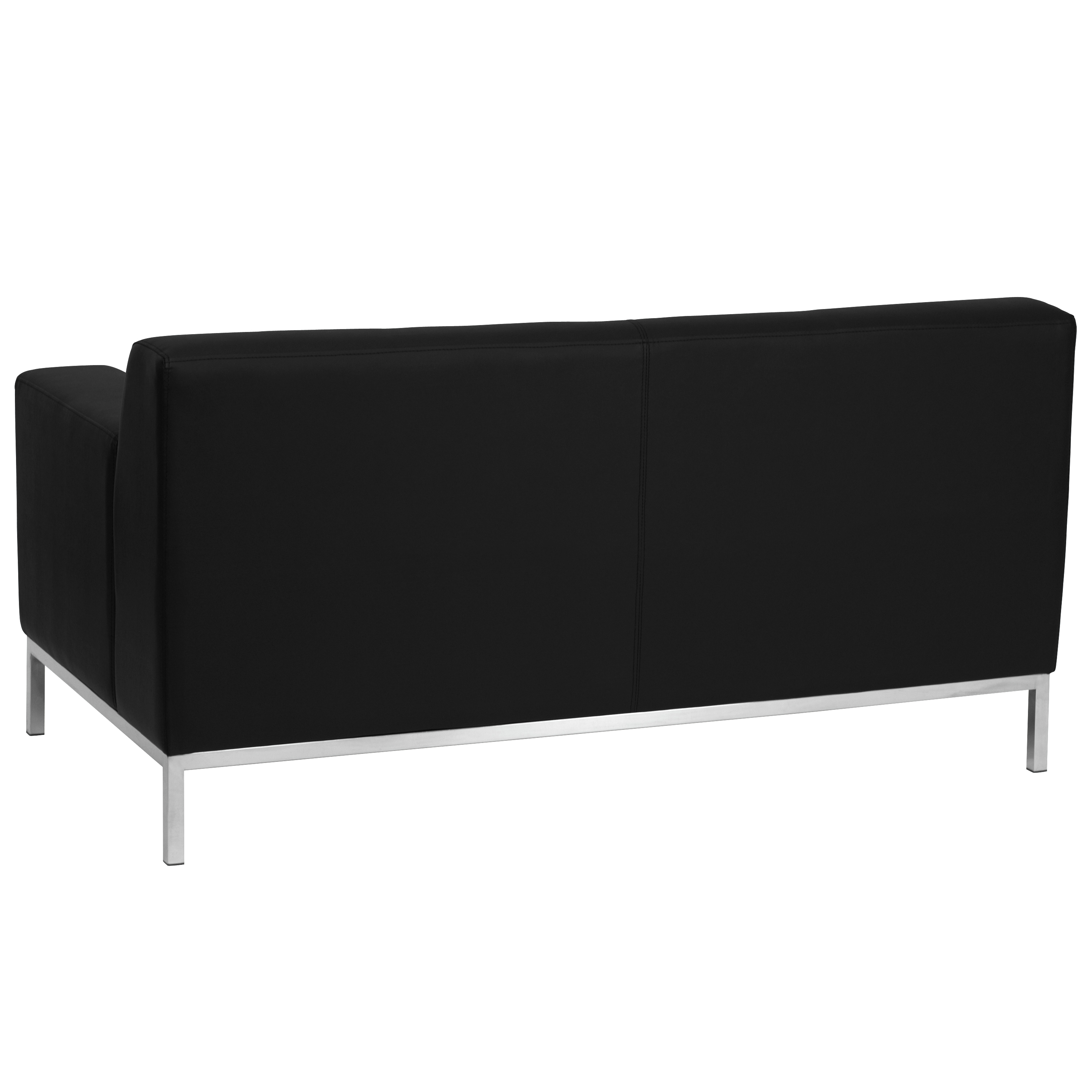 Flash Furniture HERCULES Definity Series Contemporary Black LeatherSoft Loveseat - image 5 of 5