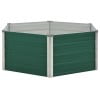 vidaXL 1 Piece Galvanized Steel Raised Garden Bed 129"x129"x45"cm Outdoor Patio Planter