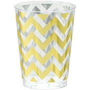 Gold Chevron Premium Plastic Tumblers, Pack of 20 by Generic