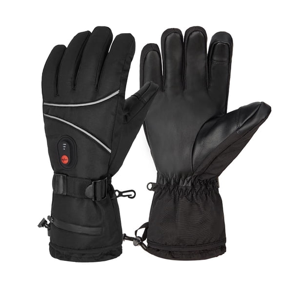 Unisex Heated Motorcycle Gloves, Waterproof Windproof Touchscreen, 6000mAh Battery