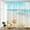 Blue Grey, variant on Large Starfish Beach Theme Shower Curtain - Tropical Sea Waves, Seashell Conch, Sailing Seagull Hawaiian Seaside Scene, Ocean View Polyester Fabric with Hooks, 83Wx70H Inch, Perfect for Coastal Decor