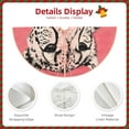 thumbnail image 3 of Lukts Pink Cheetah Art Print Color Life Christmas Tree Skirt, Winter Holiday Tree Mat Decoration ,Can be Used as A Shawl-48", 3 of 6
