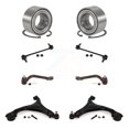 thumbnail image 1 of Transit Auto Front Bearing Lower Control Arm with Ball Joint Outer Tie Rod Sway Bar Stabilizer Link Kit (8Pc) for Car 2014 Hyundai Sonata GAS engine Without Sport Suspension Left Right Side K7T-108243, 1 of 10