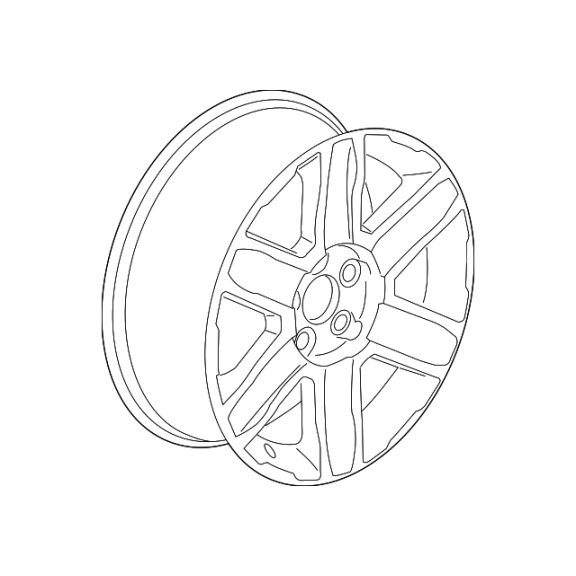 Genuine GM Wheel, Alloy 22863507