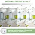 thumbnail image 2 of Depuley Modern Dimmable LED Flush Mount Ceiling Light Fixture Silver Round Close to Ceiling Light Indoor Lamp for Living Room Bedroom Kitchen, 35W, 2 of 7