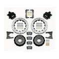 thumbnail image 4 of Wilwood AERO6 14" Front & Combination Parking Brake 12.88" Rear Big Brake Combo Black Calipers Drilled Rotors Stainless Brake Lines Parking Brake Cable & Brake Fluid Fits 1994-2004 Ford Mustang, 4 of 6