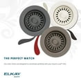 thumbnail image 2 of Elkay LKQS35CA Polymer Drain Fitting, Removable Basket Strainer and Rubber Stopper Caviar, 2 of 7