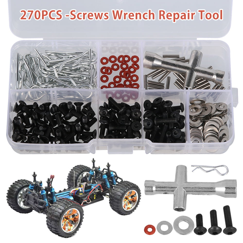 270pcs Screw Box Kit Special Repair Tool Set With Wrench for 1//10 HSP RC Car