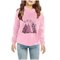 thumbnail image 2 of Penkiiy Toddler Baby Hoodie Christmas Print Pullover Hooded Sweatshirt Kids Boy Girl Padded Sports Long Sleeve Tops Fall Winter Outfit Pink for 6-7 Years, 2 of 7