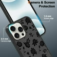 thumbnail image 3 of Anniamy Magnetic for iPhone 16 Pro Max Case, [Compatible with MagSafe] Black Rose Flower Print Phone Case with Screen Protector Hard PC+Soft TPU Bumper Protective Cover for Women, 3 of 5