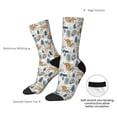 thumbnail image 4 of Rocae Winter Forest Animals for Adult Socks Casual Athletic Stretchy Loose Socks for Women Men Non-Slip Middle Tube Socks, 4 of 6