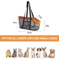 thumbnail image 2 of Bolsa transportadora para mascotas, bolso para perros, bolso para mascotas con transportador de gatos, diseño de malla transpirable para perros y gatos pequeños, bolsa panorámica ligera para, 2 of 5
