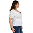 thumbnail image 3 of Blusa peplum Roman Fashion /Tallas Extras 0412 (Blanco) blanco 38 Roman Fashion BL-ELY-0412-BLANCO, 3 of 7