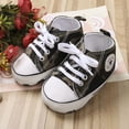 thumbnail image 3 of Mialoley Baby Canvas Prewalker Outdoor Shoelace Skid Soft Bottom High Top Shoes, 3 of 9