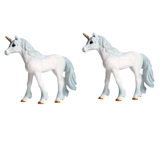 Colección de Juguetes de Míticas de Plástico Sólido Modelo Animal 2 Piezas