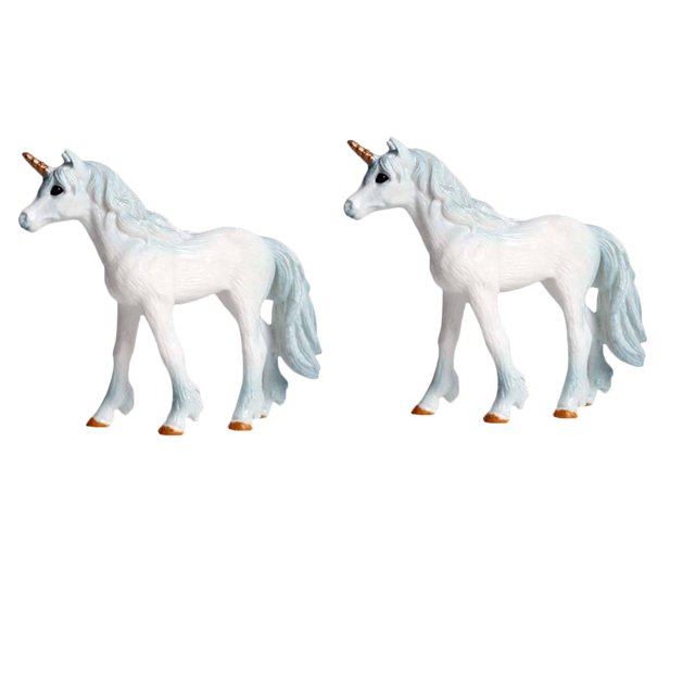 Colección de Juguetes de Míticas de Plástico Sólido Modelo Animal 2 Piezas