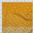 thumbnail image 1 of oneOone Georgette Viscose Mustard Yellow Fabric Leaves & Flower Panel Diy Clothing Quilting Fabric Print Fabric By Yard 42 Inch Wide, 1 of 3