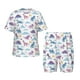 thumbnail image 1 of Fotbe Dinosaur Pijama Estampada de 2 Piezas para Niños – Ropa de Dormir de Manga Corta Cómoda para Niños y Niñas, Camiseta y Shorts de Algodón-Medium, 1 of 6