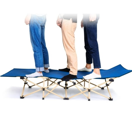 Portable Bed 260lbs Capacity Camping Cot Foldable for Adults,Camping Patio Home Travel Folding Bed with Storage Bag (Best Baby Travel Cot)