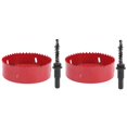 thumbnail image 2 of 2 Sets Bi??Metal Hole Saw Cutter Set for Aluminum Board PVC Iron Sheet Hole Open 120??165mm 80mm, 2 of 7