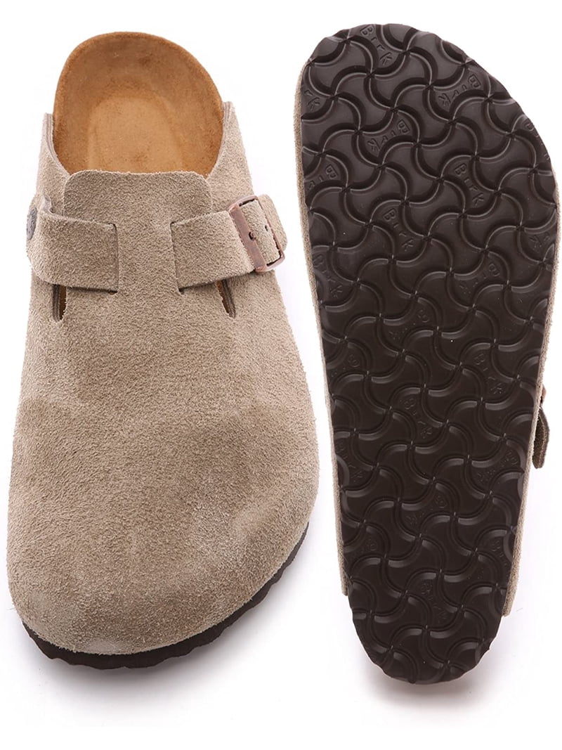 Birkenstock Men\'s Sandals - Taupe 45/12-12.5 Mens Birkenstock Arizona Soft Footbed Slide Sandal - Taupe  main image 4