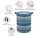 thumbnail image 4 of Geometric Textures Laundry Bag, Collapsible Round Laundry Hamper with Handle, Laundry Basket for Clothes, Toys, Extra Tall Washing Bin for Home Storage, 4 of 8